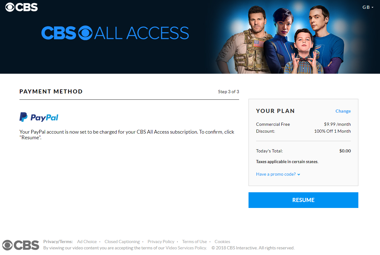 CBS All Access 30 day challenge.PNG